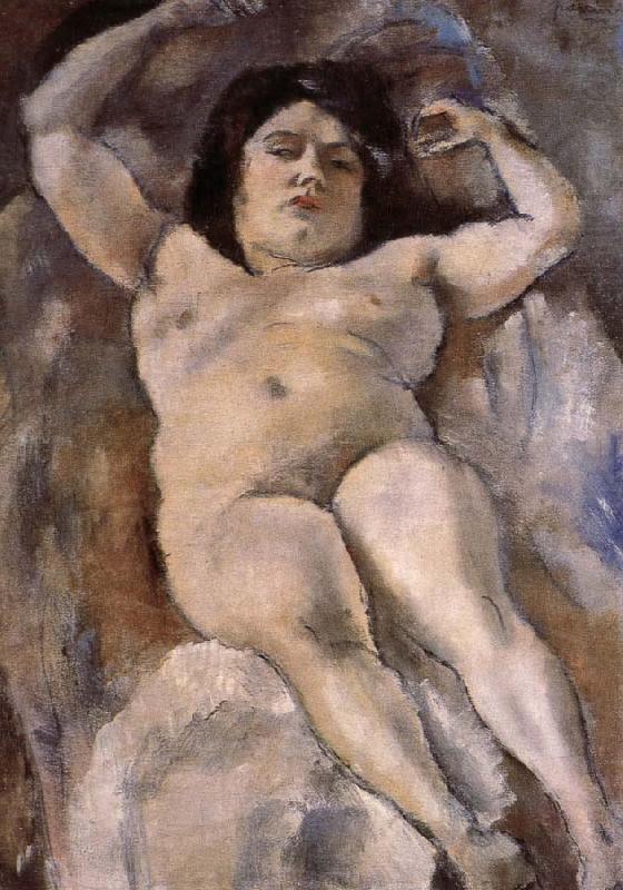 Jules Pascin Fat woman at the Guli street china oil painting image